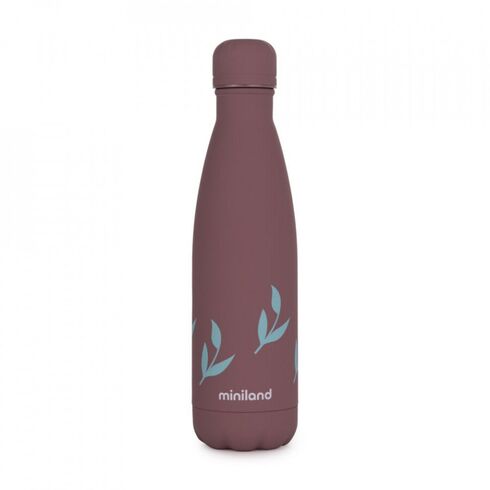 Sticla Termos Terra Flowers 500 ml Miniland, Culoare: Mov, Cantitate: 500ml