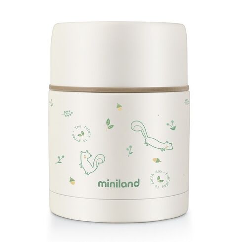 Termos mancare solida 600 ml Natur Chip Miniland, Culoare: Verde, Cantitate: 600ml