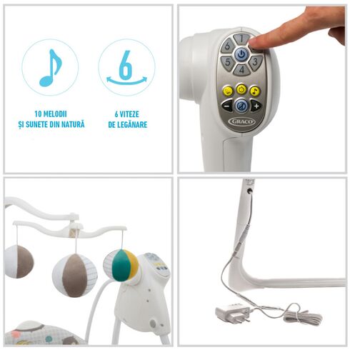 Balansoar Graco Lovin Hug Bear Tales,poza 6