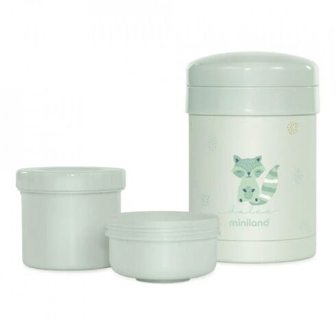 Termos Mancare Solida 700 ml Mint Miniland, Culoare: Verde, Cantitate: 700ml,poza 3