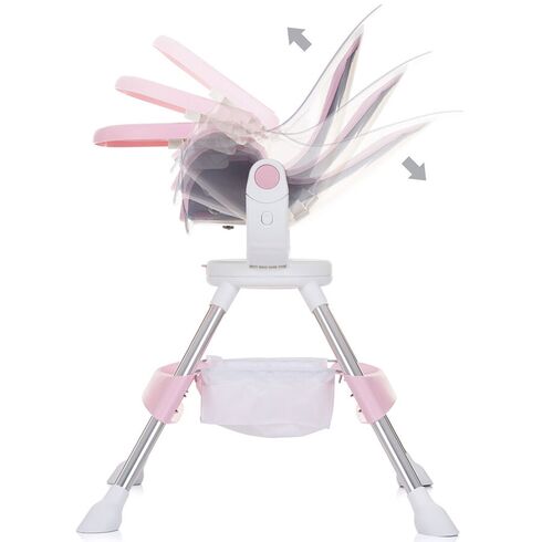 Scaun de masa cu sezut rotativ Chipolino Vision rose water, Culoare: Roz,poza 8