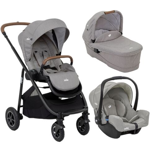 Carucior pentru copii multifunctional 3 in 1 Joie Versatrax Gray/Pebble