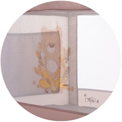 Patut pliabil Chipolino Capri sand, Culoare: Crem, Dimensiuni: 120x60,poza 4