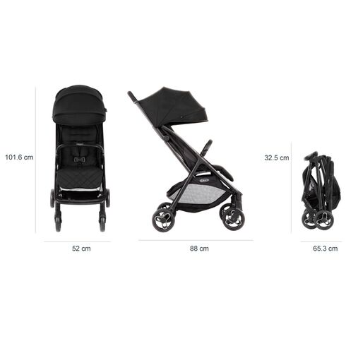 Carucior Graco Myavo Midnight, Culoare: Negru,poza 5