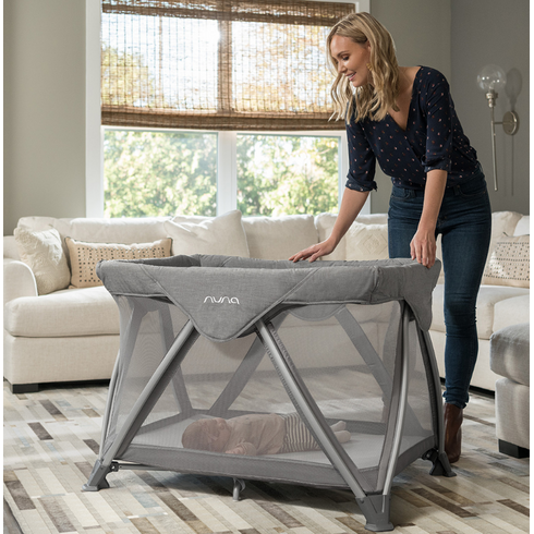 Patut pliant Nuna SENA Aire, Thyme, Culoare: Verde, Dimensiuni: 105x70,poza 9