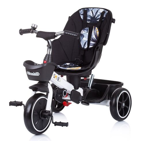 Tricicleta Chipolino Smart cu sezut reversibil black white, Culoare: Alb/Negru,poza 5
