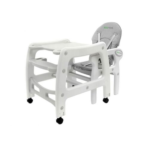 Scaun de masa 3 in 1 Ecotoys HC-223 Gri, Culoare: Gri,poza 4