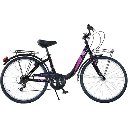 Bicicleta Dino Bikes 26' City Summertime negru, Culoare: Negru, Dimensiuni: 26 inch,poza 2