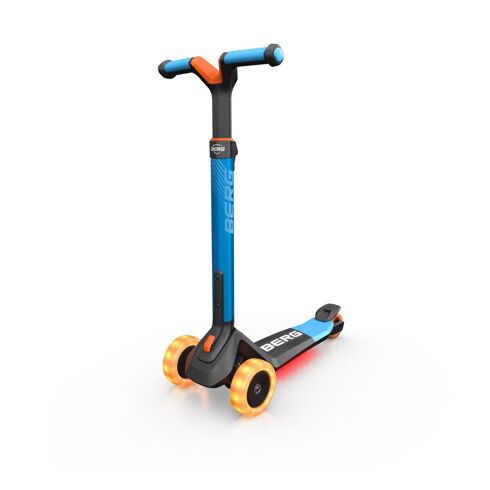 Trotineta BERG Nexo Albastru Pliabila cu Lumini LED, Culoare: Albastru
