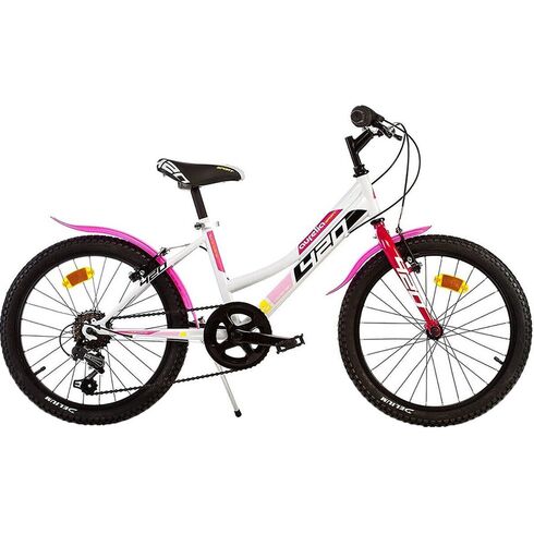 Bicicleta copii Dino Bikes 20' MTB fete Sport alb cu 6 viteze, Culoare: Alb, Dimensiuni: 20 inch