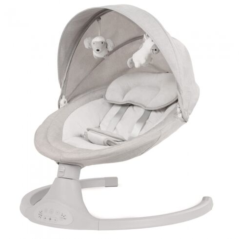 Leagan electric 2 in 1 Kidwell Luxi - Light Melange, Culoare: Gri deschis,poza 2  - ExclusivMAG.ro Leagan electric 2 in 1 Kidwell Luxi - Light Melange, Culoare: Gri deschis,poza 2