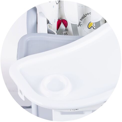 Scaun de masa Chipolino Bambino glacier, Culoare: Gri,poza 8