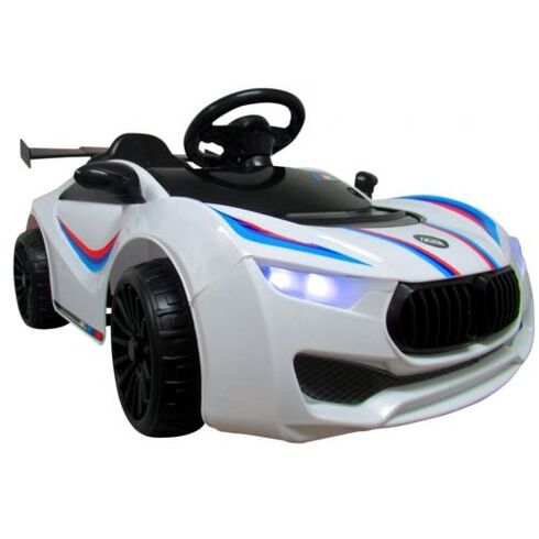 Masinuta electrica cu telecomanda Cabrio B5 QD711 R-Sport - Alb, Culoare: Alb, Capacitate acumulator: 6V