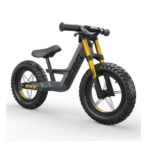Bicicleta fara pedale BERG Biky Cross Gri cu Frana de Mana, Culoare: Gri