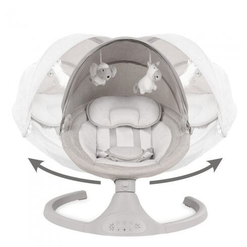 Leagan electric 2 in 1 Kidwell Luxi - Light Melange, Culoare: Gri deschis,poza 4  - ExclusivMAG.ro Leagan electric 2 in 1 Kidwell Luxi - Light Melange, Culoare: Gri deschis,poza 4