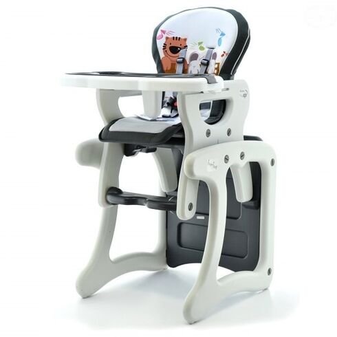 Scaun de masa multifunctional EURObaby HB-GY01 Gri, Culoare: Gri deschis