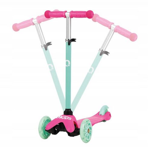 Trotineta cu 3 roti, QKIDS, LUMIS Turquoise, Culoare: Turcoaz - poza 2 - ExclusivMAG.ro