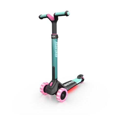 Trotineta BERG Nexo Mint Pliabila cu Lumini LED, Culoare: Turquoise
