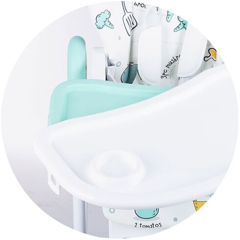 Scaun de masa Chipolino Bambino aloe, Culoare: Turcoaz,poza 8