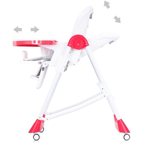 Scaun de masa Chipolino Bambino poppy, Culoare: Rosu,poza 6