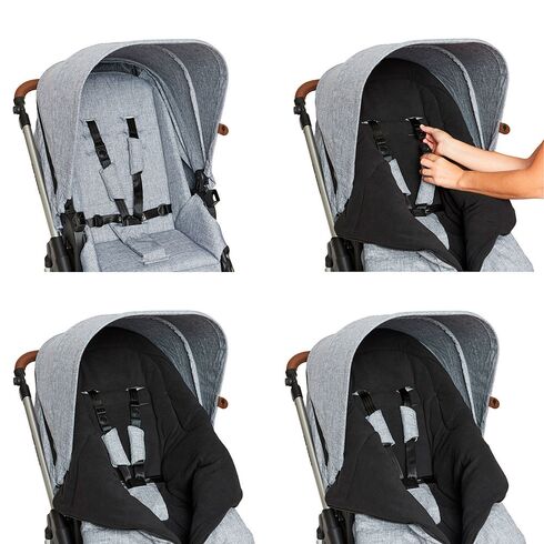 Port Bebe iarna 0-3 ani Black ABC Design, Culoare: Negru,poza 4  - ExclusivMAG.ro Port Bebe iarna 0-3 ani Black ABC Design, Culoare: Negru,poza 4