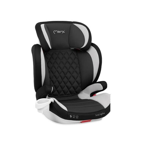 Scaun auto cu isofix Quick Fix, Momi, 15-36Kg, Dots, Culoare: Gri/Negru, Grupa: 15-36kg (4 ani - 12 ani)