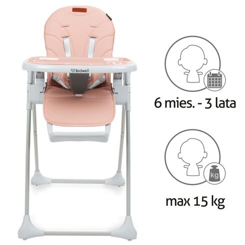 Scaun de masa multifunctional Kidwell BENO Pink, Culoare: Roz,poza 5  - ExclusivMAG.ro Scaun de masa multifunctional Kidwell BENO Pink, Culoare: Roz,poza 5