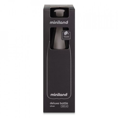 Sticla termos lichide Deluxe 500 ml Silver Miniland, Culoare: Gri, Cantitate: 500ml,poza 2