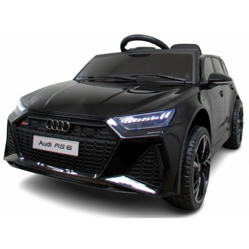 Masinuta electrica cu telecomanda Audi RS6 R-Sport - Negru, Culoare: Negru, Capacitate acumulator: 12V,poza 2