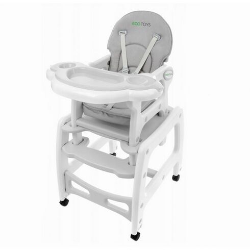Scaun de masa 3 in 1 Ecotoys HC-223 Gri, Culoare: Gri
