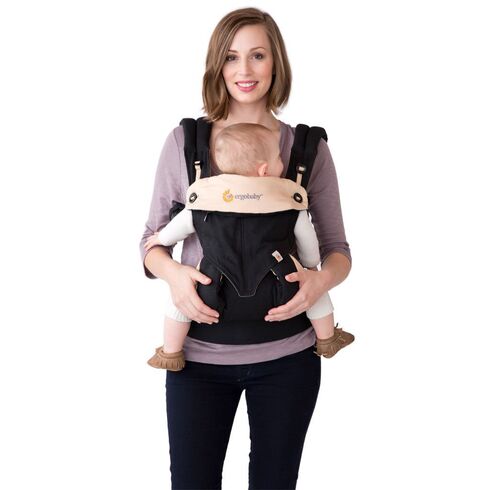 Marsupiu Ergobaby 4 Pozitii 360 Black & Camel Ergobaby,poza 3  - ExclusivMAG.ro Marsupiu Ergobaby 4 Pozitii 360 Black & Camel Ergobaby,poza 3
