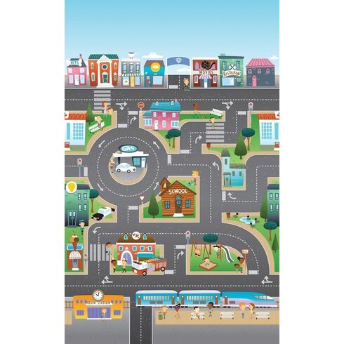 Covoras de Joaca cu Doua Fete pentru Copii City / Ocean - Prince Lionheart,poza 2