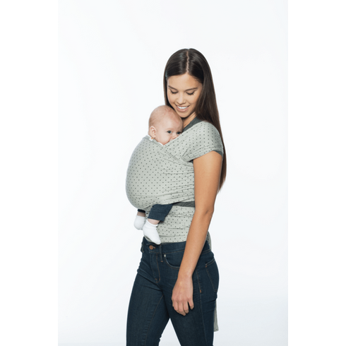 Wrap Ergobaby Aura Pearl Grey Dots Ergobaby,poza 2