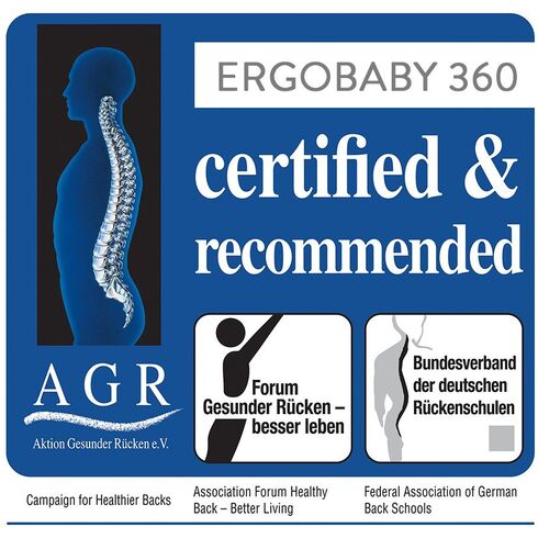 Marsupiu Cool Air Carbon Grey 4 Pozitii 360 Ergobaby,poza 4