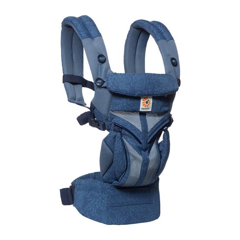 Marsupiu Omni 360 Cool Air Mesh Blue Blooms Ergobaby - poza 4 - ExclusivMAG.ro