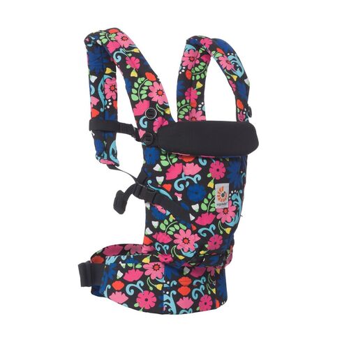 Marsupiu Omni 360 French Bull Flores Ergobaby, Culoare: Multicolor - poza 3 - ExclusivMAG.ro