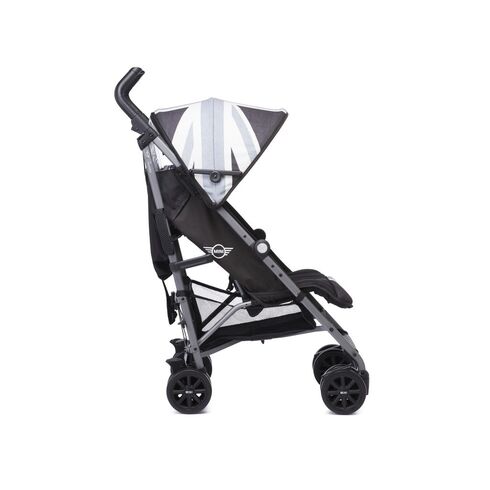 Carucior Easywalker MINI Buggy+ Union Jack B&W, Culoare: Alb/Gri,poza 3