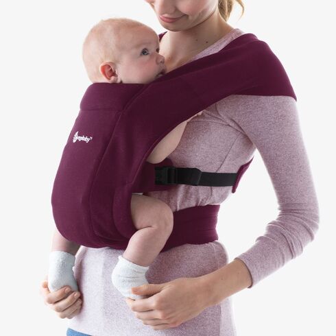 Marsupiu Embrace Burgundy Ergobaby, Culoare: Visiniu - poza 2 - ExclusivMAG.ro