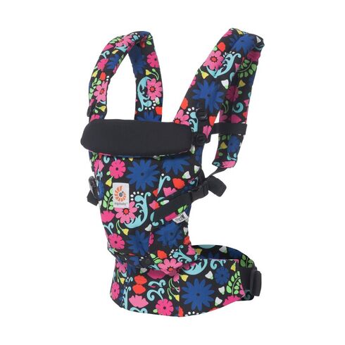Marsupiu Omni 360 French Bull Flores Ergobaby, Culoare: Multicolor - poza 2 - ExclusivMAG.ro