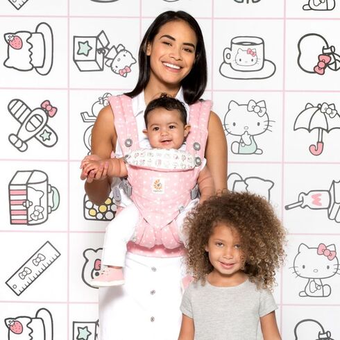 Marsupiu Omni 360 Hello Kitty Play Time Ergobaby, Culoare: Roz,poza 4