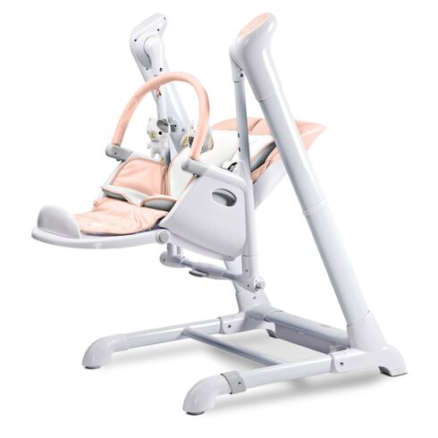 Scaun de masa cu leagan electric Caretero INDIGO 2 in 1 Pink, Culoare: Roz,poza 9