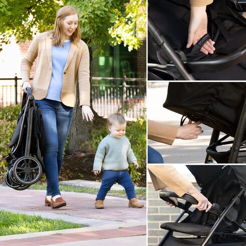 Carucior Graco EeZeFold Midnight, Culoare: Negru, Model: sport,poza 10  - ExclusivMAG.ro Carucior Graco EeZeFold Midnight, Culoare: Negru, Model: sport,poza 10