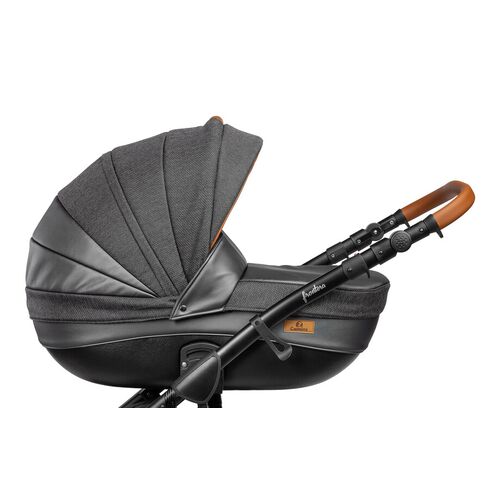 Carucior Camini FRONTERA 2 in 1 Silver, Culoare: Gri/Negru,poza 4