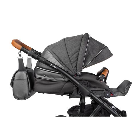 Carucior Camini FRONTERA 2 in 1 Silver, Culoare: Gri/Negru,poza 8