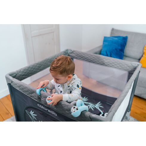 Tarc de joaca 93x93 cm 4Baby COLORADO Verde, Culoare: Verde, Dimensiuni: 85x85,poza 10