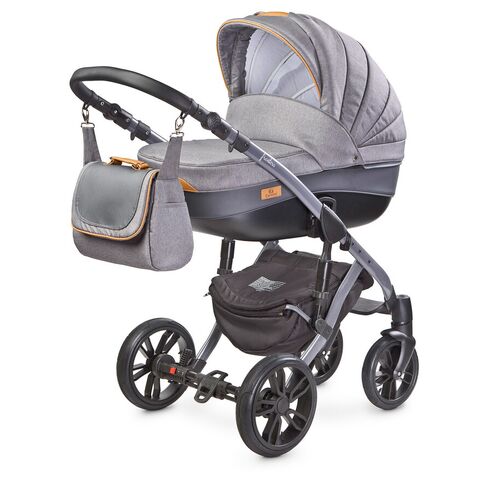 Carucior Camini FRONTERA 2 in 1 Grafit, Culoare: Gri