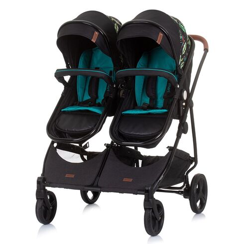 Carucior gemeni Chipolino Duo Smart 3 in 1 exotic, Culoare: Multicolor,poza 8