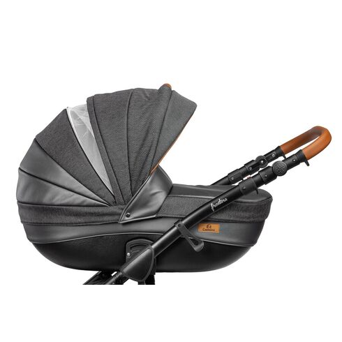 Carucior Camini FRONTERA 2 in 1 Silver, Culoare: Gri/Negru,poza 5