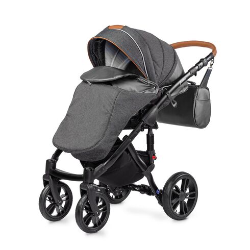 Carucior Camini FRONTERA 2 in 1 Silver, Culoare: Gri/Negru,poza 7
