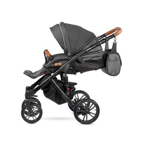 Carucior Camini FRONTERA 2 in 1 Silver, Culoare: Gri/Negru,poza 11